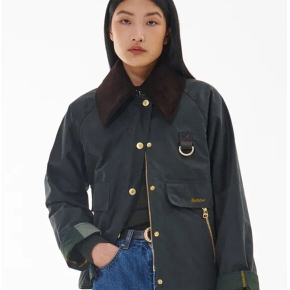 Barbour  Logo-Embroidered Oversized Jacket - Picture 3 of 4